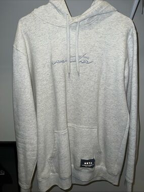 Meta Signature Light Gray Men's Pullover Hoodie